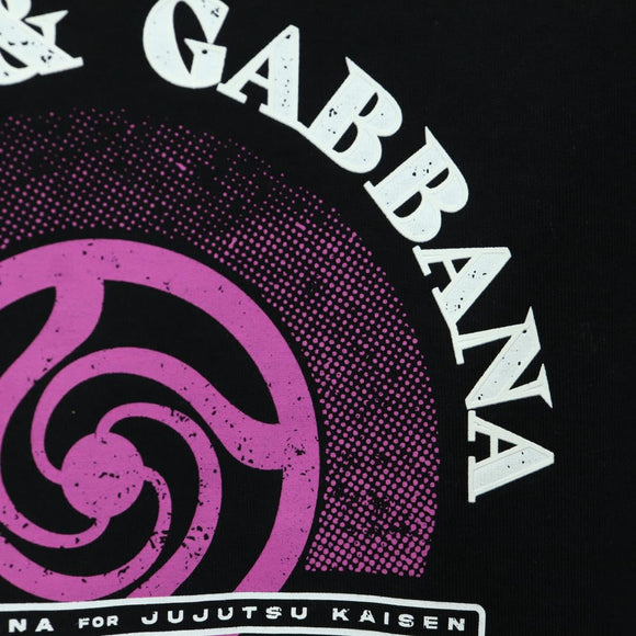 DOLCE&GABBANA D&G x Jujutsu Kaisen Cut And Sew T Shirt Cotton Black Auth 167057M