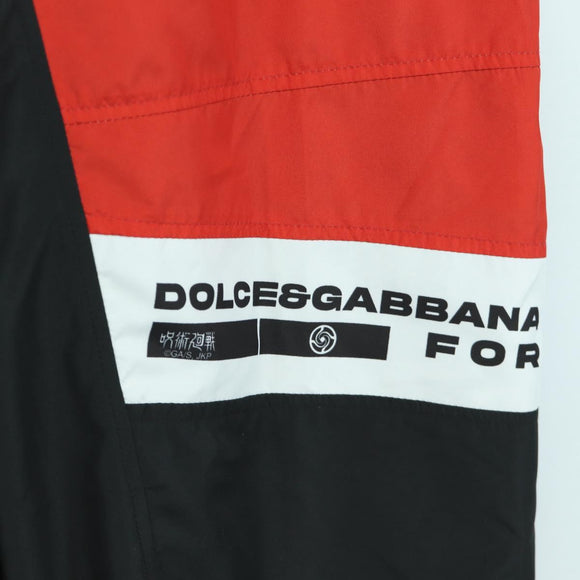 DOLCE&GABBANA D&G x Jujutsu Kaisen Jogger Pants Emblem Nylon Red Auth 167058SAM