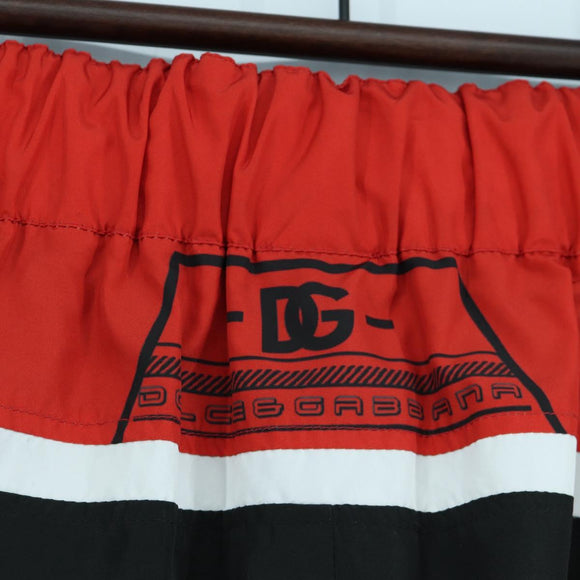 DOLCE&GABBANA D&G x Jujutsu Kaisen Jogger Pants Emblem Nylon Red Auth 167058SAM