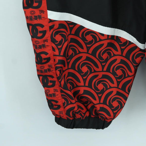 DOLCE&GABBANA D&G x Jujutsu Kaisen Jogger Pants Emblem Nylon Red Auth 167058SAM
