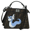 FENDI x FRGMT x POKÉMON Zucca Peek A Boo Dratini Bag 2way Brown Auth 167065SM-1