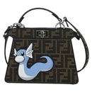 FENDI x FRGMT x POKÉMON Zucca Peek A Boo Dratini Bag 2way Brown Auth 167065SM-13