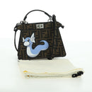 FENDI x FRGMT x POKÉMON Zucca Peek A Boo Dratini Bag 2way Brown Auth 167065SM-12