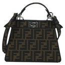 FENDI x FRGMT x POKÉMON Zucca Peek A Boo Dratini Bag 2way Brown Auth 167065SM-2