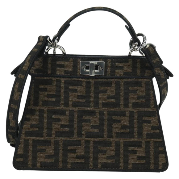 FENDI x FRGMT x POKÉMON Zucca Peek A Boo Dratini Bag 2way Brown Auth 167065SM