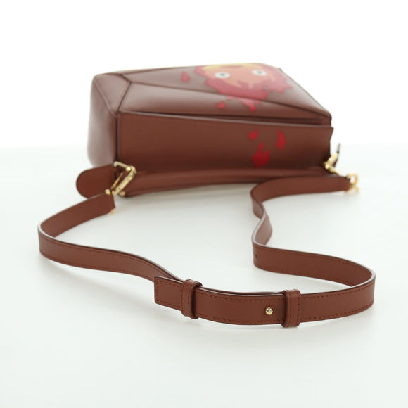 LOEWE × Ghibli Howl's Moving Castle Puzzle Small Calcifer Leather 2way 167069SM