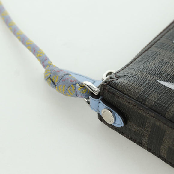 FENDI Zucca Canvas Miniryu FENDI x FRGMT x POKÉMON Bag Black Brown Auth 167070SM
