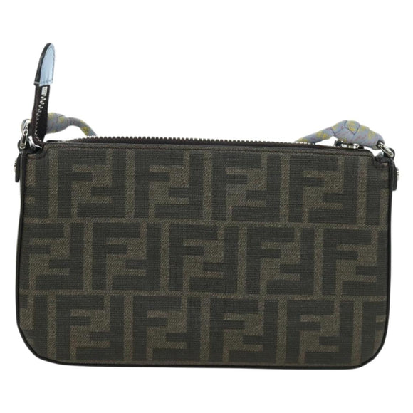 FENDI Zucca Canvas Miniryu FENDI x FRGMT x POKÉMON Bag Black Brown Auth 167070SM