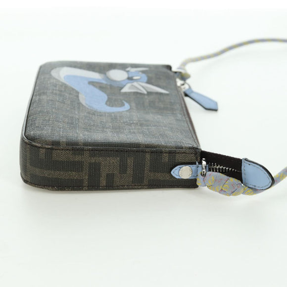 FENDI Zucca Canvas Miniryu FENDI x FRGMT x POKÉMON Bag Black Brown Auth 167070SM