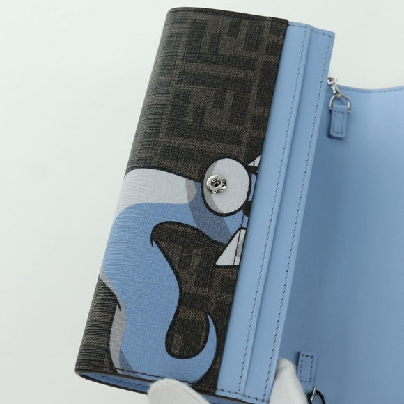 FENDI x FRGMT x POKÉMON Zucca Canvas Schulterportemonnaie Mini Ryu Auth 167075SM