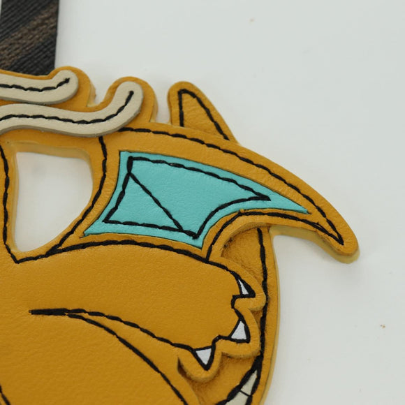 FENDI FENDI x FRGMT x POKÉMON Dragonir Charm Leder Gelb Orig. 167076SM