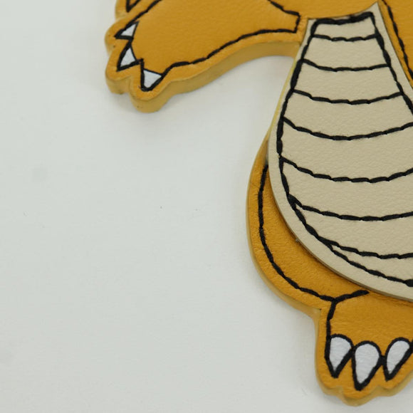 FENDI FENDI x FRGMT x POKÉMON Dragonir Charm Leder Gelb Orig. 167076SM