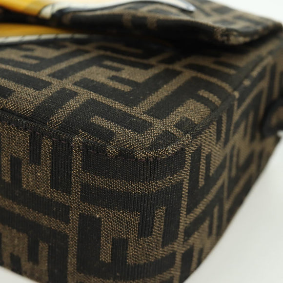 FENDI Zucca Canvas Dragonfly FRGMT POKÉMON Mamma Baguette Black Auth 167082SM