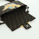 FENDI Zucca Canvas Dragonfly FRGMT POKÉMON Mamma Baguette Black Auth 167082SM-24