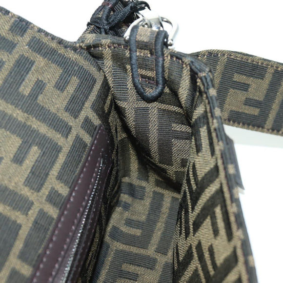 FENDI Zucca Canvas Dragonfly FRGMT POKÉMON Mamma Baguette Black Auth 167082SM