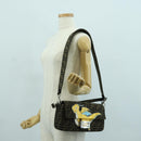 FENDI Zucca Canvas Dragonfly FRGMT POKÉMON Mamma Baguette Black Auth 167082SM-30