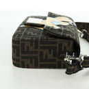 FENDI Zucca Canvas Dragonfly FRGMT POKÉMON Mamma Baguette Black Auth 167082SM-4