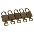 LOUIS VUITTON Padlock 5 Set Padlock metal Gold LV Auth 167086-1