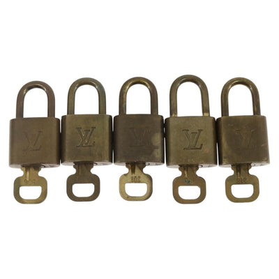 LOUIS VUITTON Padlock 5 Set Padlock metal Gold LV Auth 167086 - 0