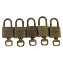 LOUIS VUITTON Padlock 5 Set Padlock metal Gold LV Auth 167086-3