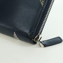 BVLGARI x JoJo's Bizarre Adventure Keeler Queen Wallet Navy Auth 167095SM-17