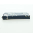 BVLGARI x JoJo's Bizarre Adventure Keeler Queen Wallet Navy Auth 167095SM-7