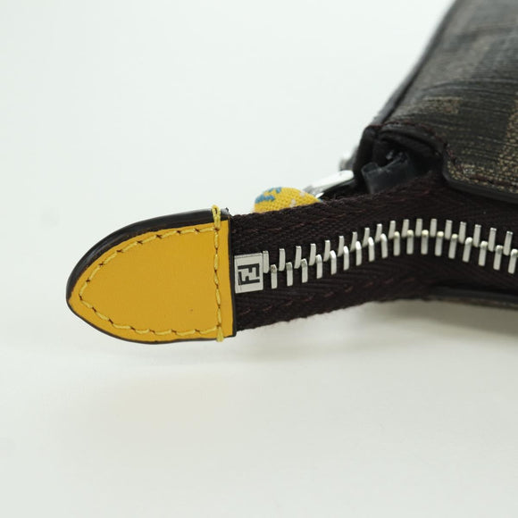 FENDI x FRGMT x POKÉMON Zucca Canvas Dragonfly Bag Black Brown Auth 167097SM