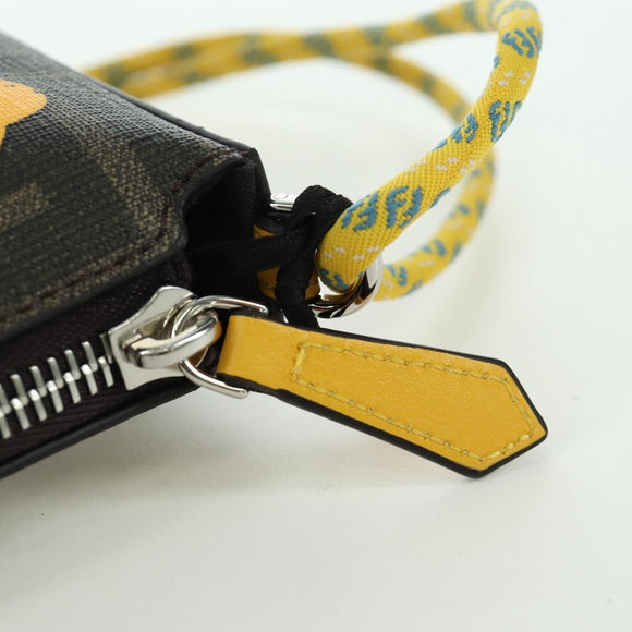 FENDI x FRGMT x POKÉMON Zucca Canvas Dragonfly Bag Black Brown Auth 167097SM