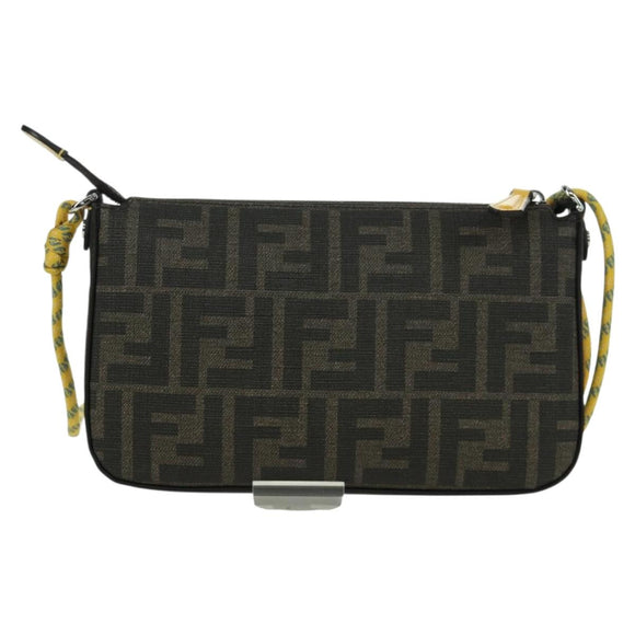 FENDI x FRGMT x POKÉMON Zucca Canvas Dragonfly Bag Black Brown Auth 167097SM
