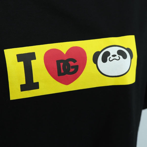 DOLCE&GABBANA D&G x Jujutsu Kaisen Panda T Shirt Cotton Black Auth 167099SM