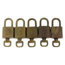 LOUIS VUITTON Padlock 5 Set Padlock metal Gold LV Auth 167100-2