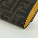 FENDI xFRGMTxPOKÉMON Zucca Canvas Chain Wallet Dragon Bag Black Auth 167109SM-18
