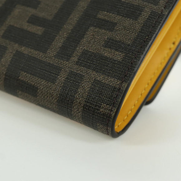 FENDI xFRGMTxPOKÉMON Zucca Canvas Chain Wallet Dragon Bag Black Auth 167109SM