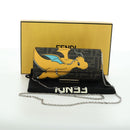 FENDI xFRGMTxPOKÉMON Zucca Canvas Chain Wallet Dragon Bag Black Auth 167109SM-12