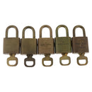 LOUIS VUITTON Padlock 5 Set Padlock metal Gold LV Auth 167111-3