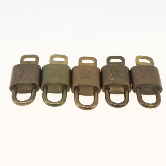 LOUIS VUITTON Padlock 5 Set Padlock metal Gold LV Auth 167111