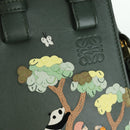 LOEWE Compact Hammock Hand Bag Leather 2way Green Gold Auth 167114SM-19