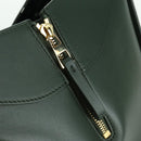 LOEWE Compact Hammock Hand Bag Leather 2way Green Gold Auth 167114SM-22