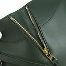 LOEWE Compact Hammock Hand Bag Leather 2way Green Gold Auth 167114SM-23