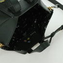 LOEWE Compact Hammock Hand Bag Leather 2way Green Gold Auth 167114SM-6