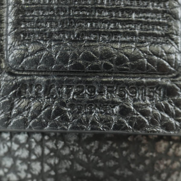 Coach Disney Mickey Stuffed Leather Black Auth 167116M