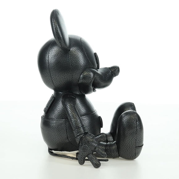Coach Disney Mickey Stuffed Leather Black Auth 167116M