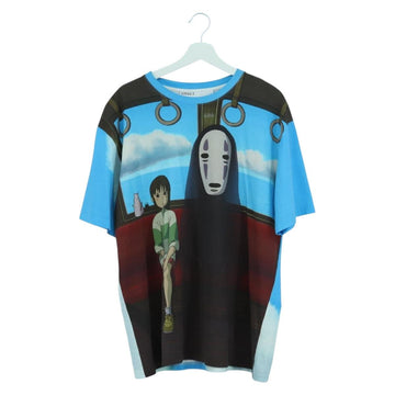 LOEWE × Ghibli Chihiro & No Face Spirited Away T Shirt Cotton Blue Auth 167117M