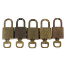 LOUIS VUITTON Padlock 5 Set Padlock metal Gold LV Auth 167122-2