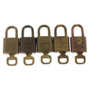 LOUIS VUITTON Padlock 5 Set Padlock metal Gold LV Auth 167122-3