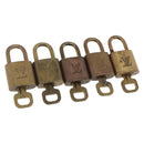 LOUIS VUITTON Padlock 5 Set Padlock metal Gold LV Auth 167123-1