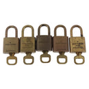 LOUIS VUITTON Padlock 5 Set Padlock metal Gold LV Auth 167123-3
