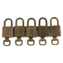 LOUIS VUITTON Padlock 5 Set Padlock metal Gold LV Auth 167124-2