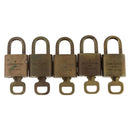 LOUIS VUITTON Padlock 5 Set Padlock metal Gold LV Auth 167124-3