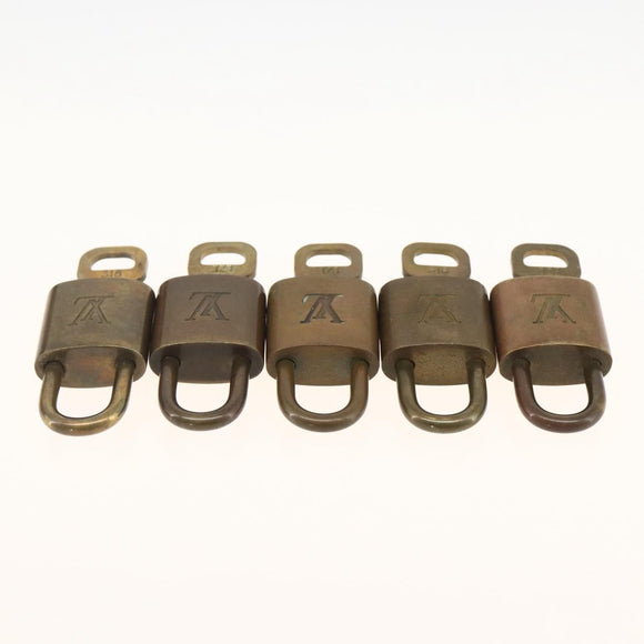 LOUIS VUITTON Padlock 5 Set Padlock metal Gold LV Auth 167124